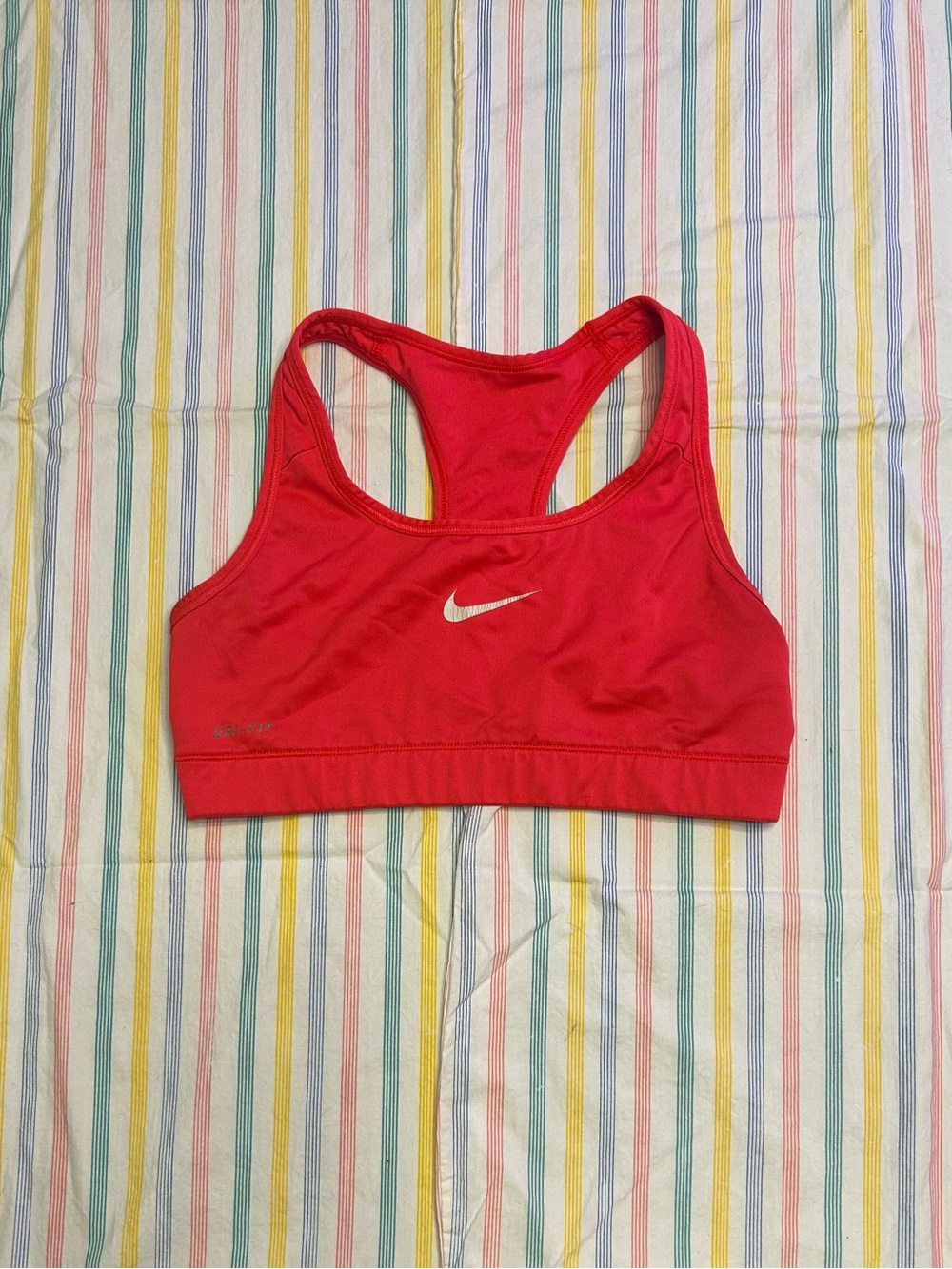 Nike neon pink Racerback Dri-FIT Sports Bra